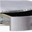 Table d'appoint en aluminium avec rangement noir