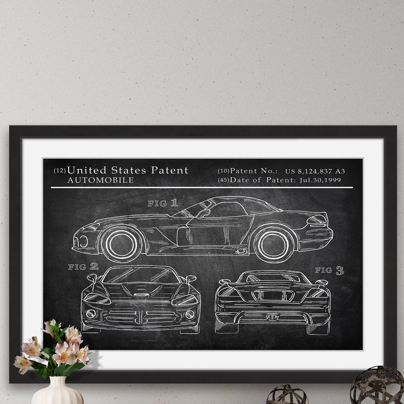 " Sports Car Design ", 30" H x 45" W x 1.5" D