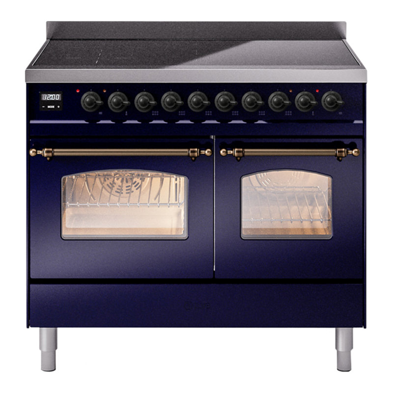 ILVE Nostalgie II 40 in Induction Range, Midnight Blue/Bronze