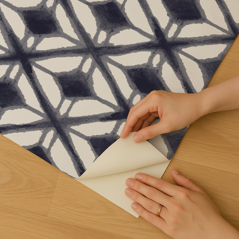 Papier peint adhésif Shibori, Marine