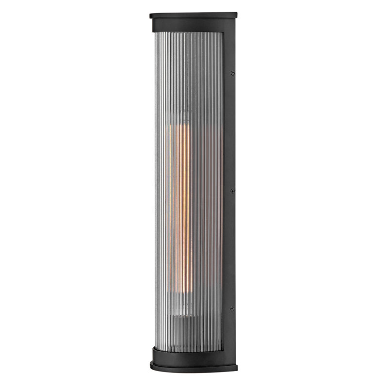 Hinkley Bluffton Large Wall Mount Lantern, 24" Height, Up, Black