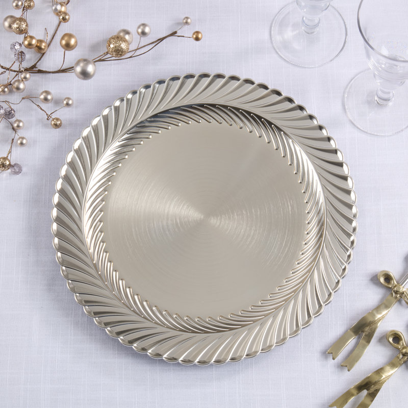 Ensemble de 4 assiettes spirales Spiral Edge