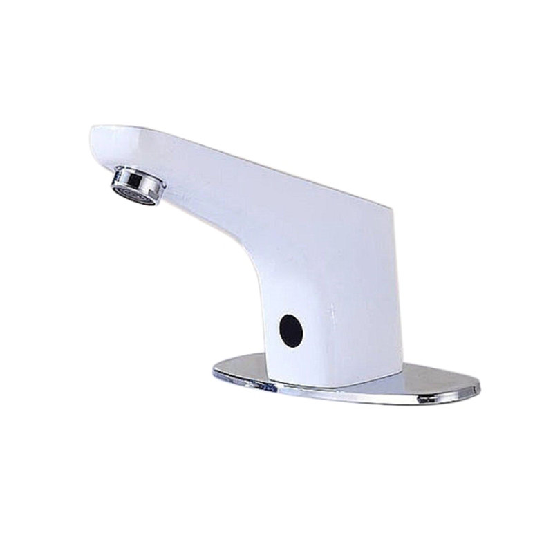 Sierra Commercial High Quality Touchless Automatic Sensor White Sink Faucet