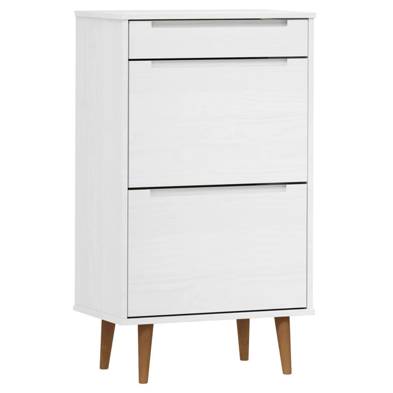 12 Pair Shoe Storage Cabinet, White