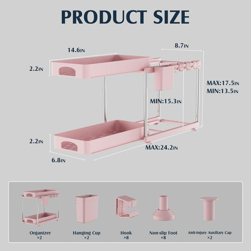 2-pack Under Sink Organizers