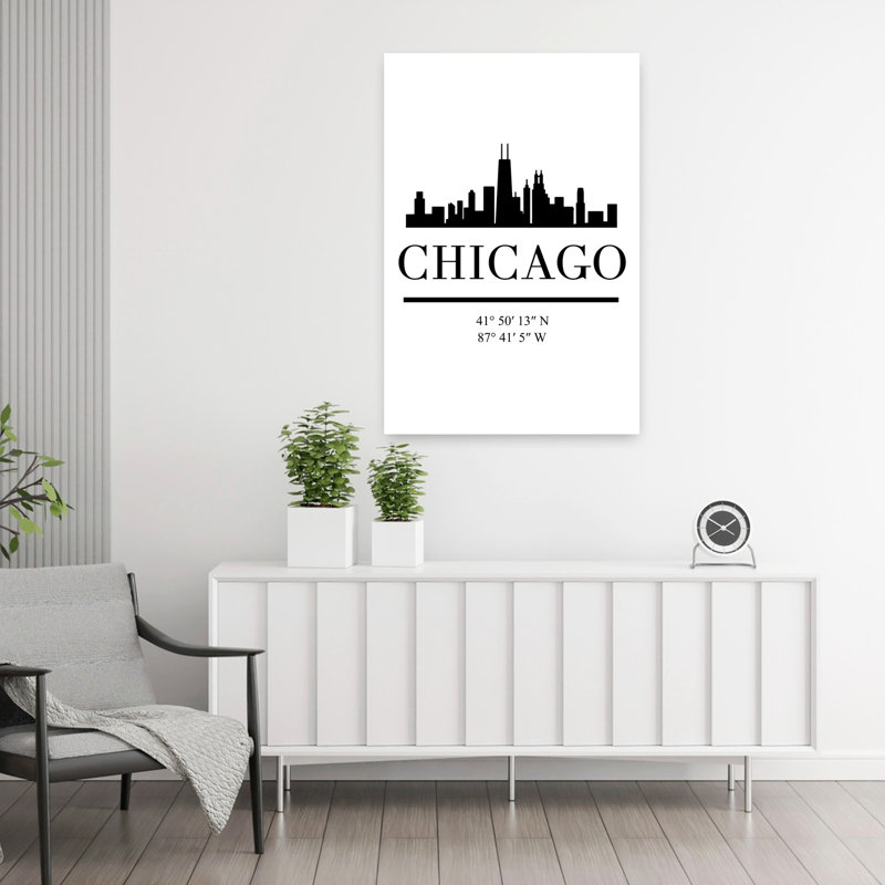 "Black Skyline 21", art contemporain abstrait, art mural urbain, H 36 po x l 24 po