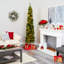 Lighted Artificial Pine Christmas Tree-2048785689