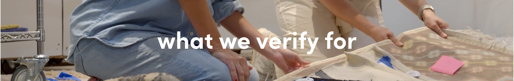 What we verify for.