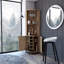 Armoire de bar 5 tablettes Macadamia