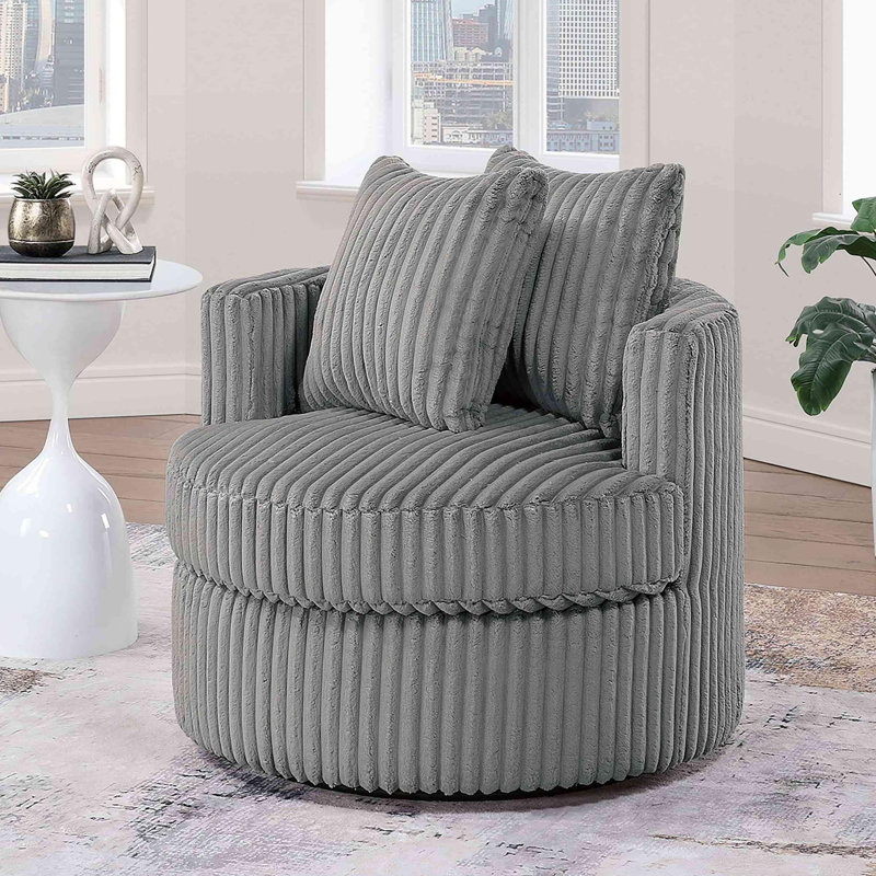 Chaise rembourrée confortable et pivotante, Fumée