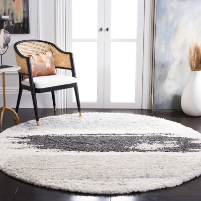 Saraland Abstract Gray/Cream Area Rug