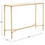 Sewall Metal And Glass Console Table-257605251