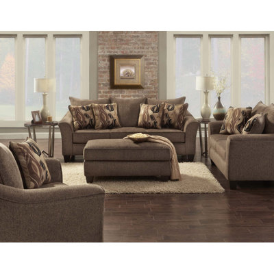 Fabric 4-Piece Living Room Sofa Set
