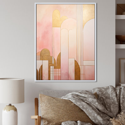 «City of Gold», impression sur toile géométrique
