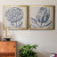 Indigo floral sur lin III - ensemble de 2 impressions d'art encadrées-2137722497-2140232914-2067258842