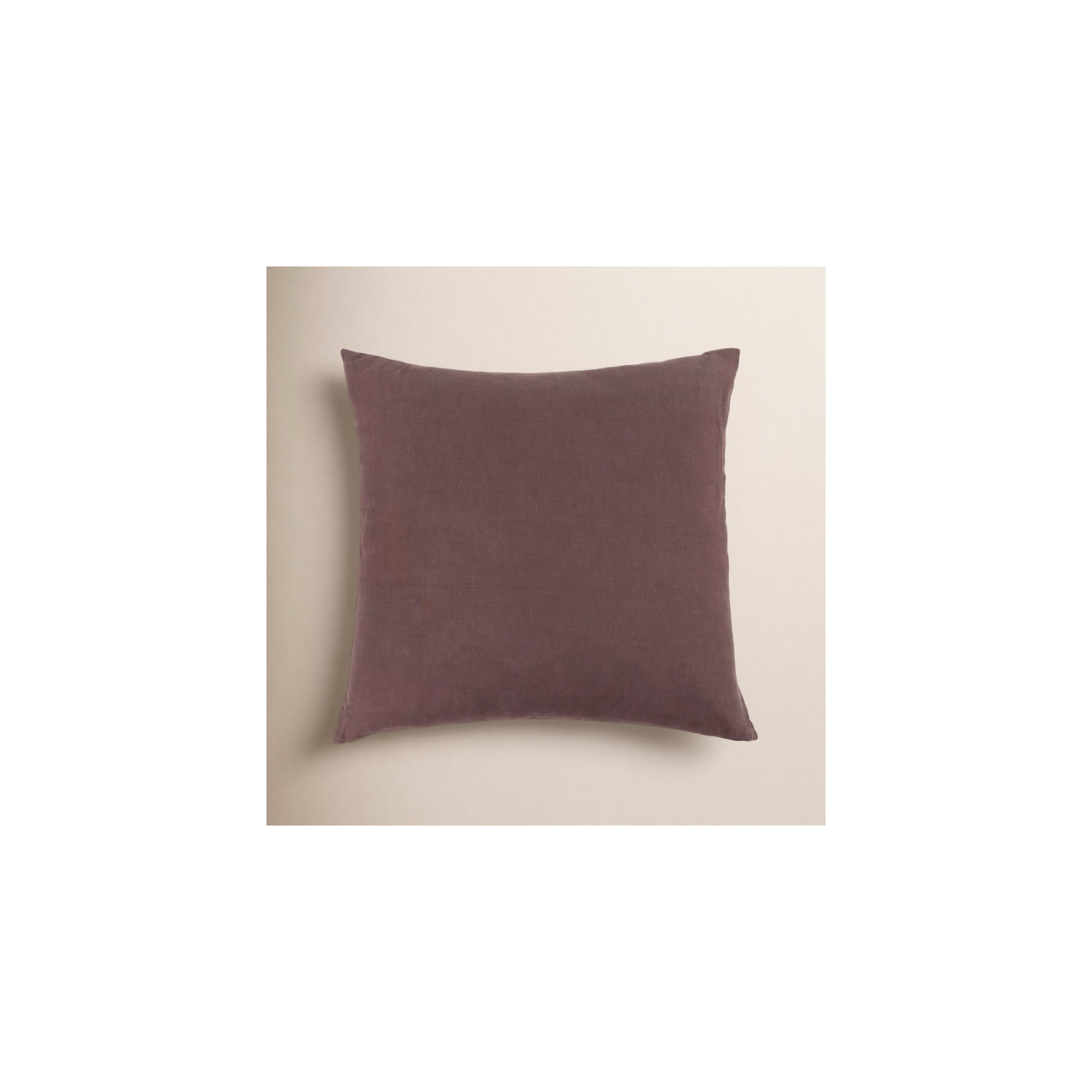 20" X 20" French Linen Throw Pillow, Clove