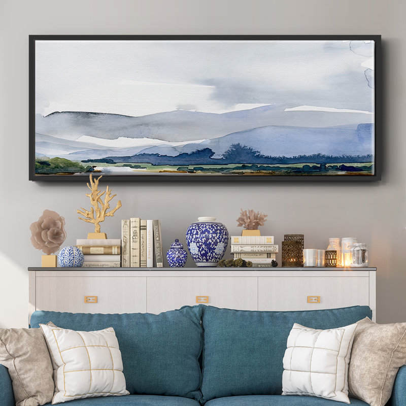 Blue Ridge I- Framed Canvas