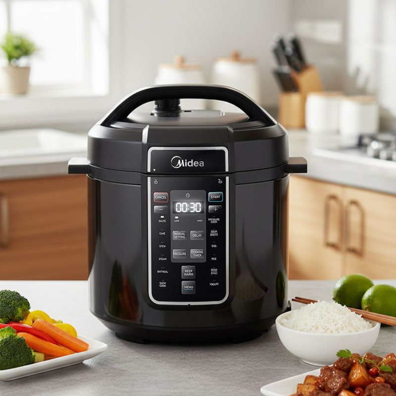COMFEE' 1200W Multifunctional Household Pressure Cooker 7.6L Stainless Steel Inner Pot