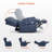 Lay Flat Power Recliner Chair with Heat and Vibration, Infinite Position, Faux Leather-1724223048