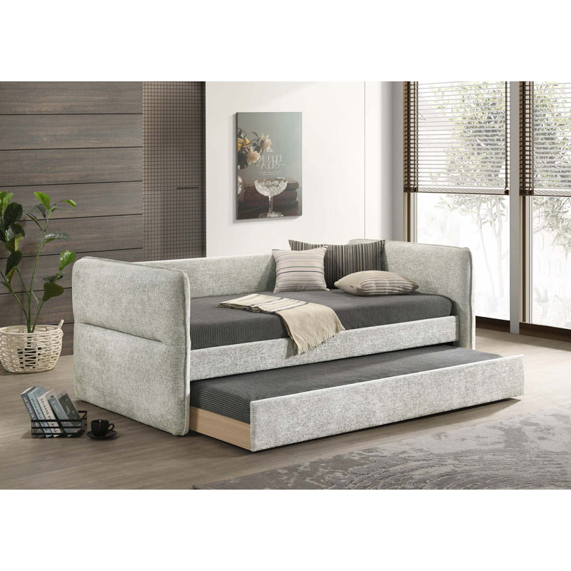 Daybed Pull Out Trundle, Light Gray