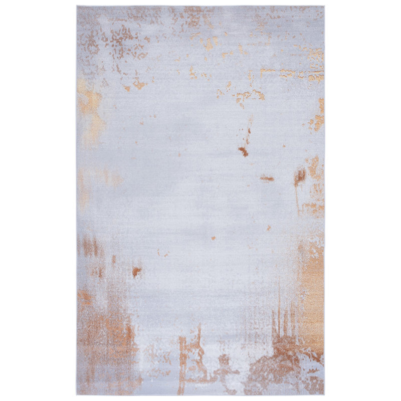 Tacoma Performance Machine Washable Abstract Rug, Rectangle 4' x 6'