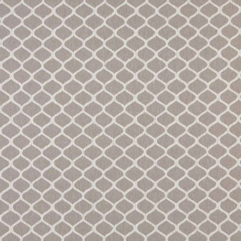 Tissu de lin géométrique, Ivoire