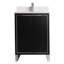 Meuble-lavabo simple autoportant de 24 po avec plateau en pierre Minday-261611613-261611615