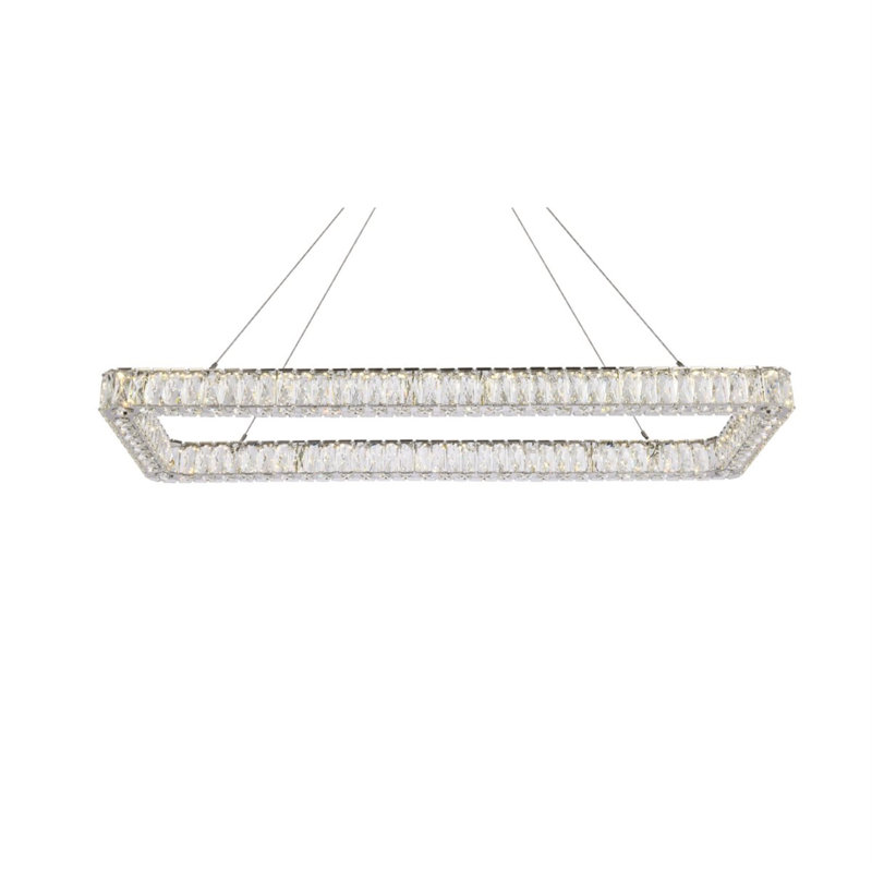 Maart 1 - Light Pendant, Chrome, 80" H x 50" W x 19" D