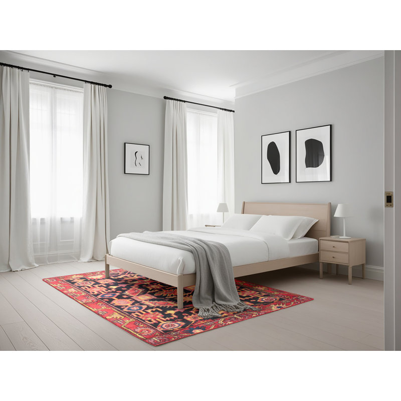 Tapis rouge à motif sud-ouest, Rectangle 5 pi x 7 pi