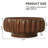 Round Solid Wood Carved Coffee Table With Elegant Sculptural Design