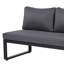 Ensemble de conversation 4 pièces pour patio, canapé modulaire en L et structure en bois avec coussin moelleux et tables basses-1077611089