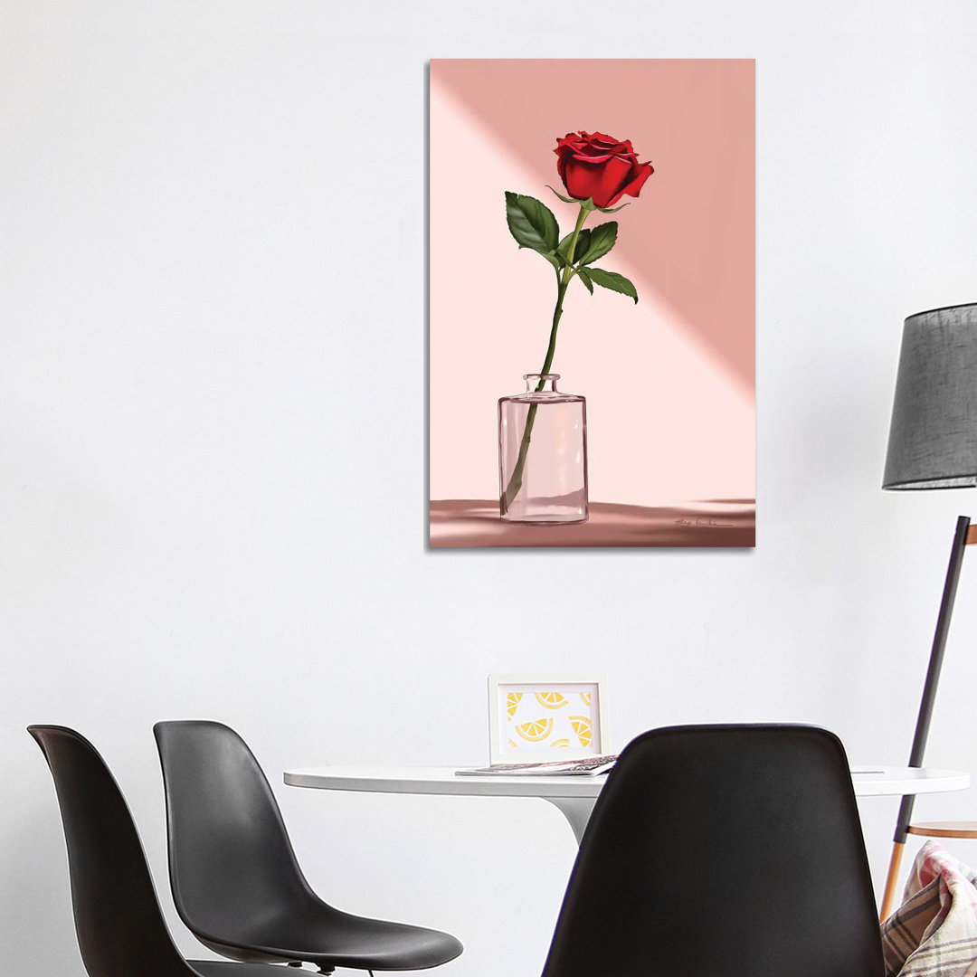 Rose von Elza Fouche - Galerie-verpackte Leinwand Giclée auf Leinwand