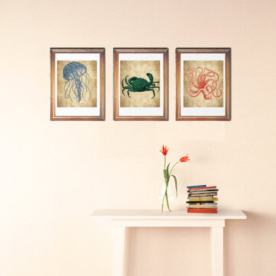Sea Life Art poster Wall Sticker Set