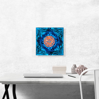 «Blue Orange Princess», impression sur toile tendue