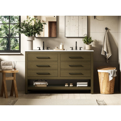 Meuble-lavabo double 54 po_Moderne_VF60554
