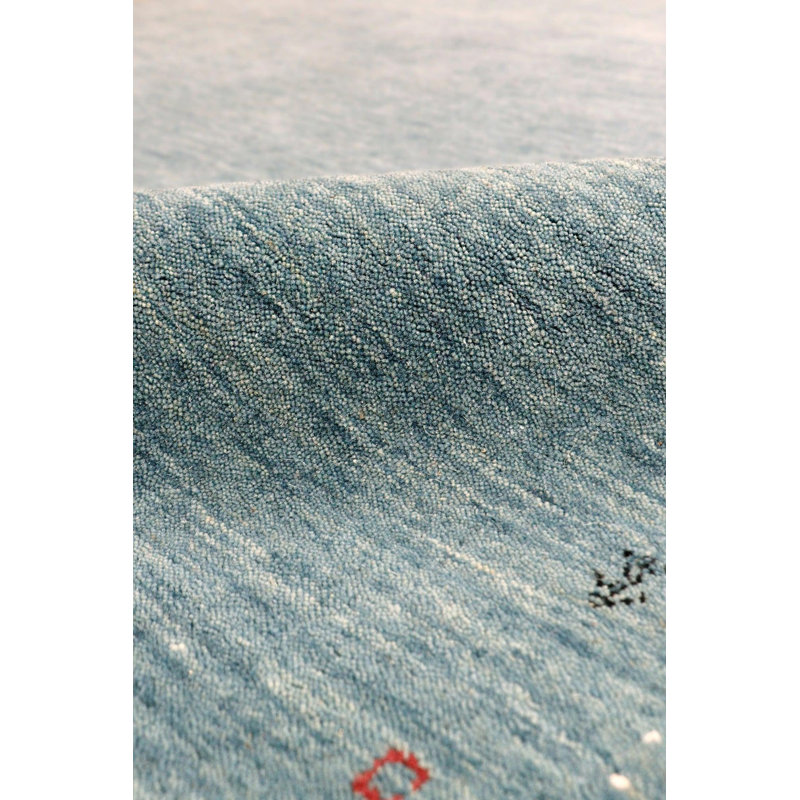 Geometric Area Rug in Light Blue, Rectangle 8'9'' x 11'9''