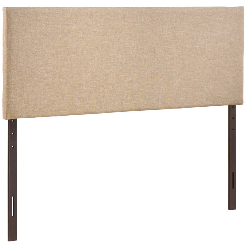 Porch & Den McCready Upholstered Headboard, Queen, Cafe