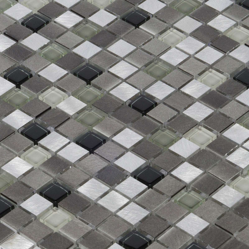 2" x 2" Metal Grid Mosaic Wall Tile