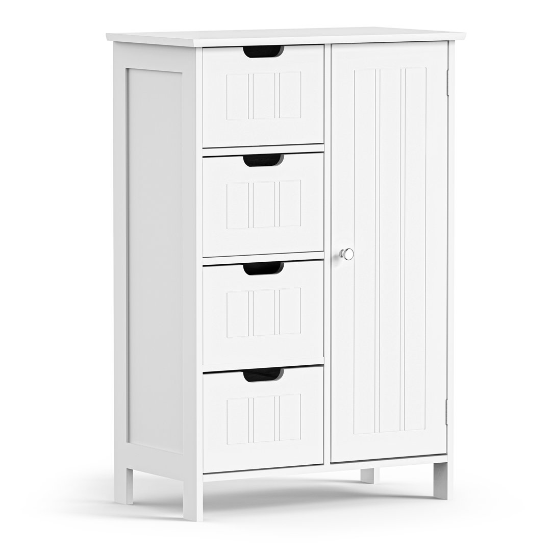 Holbrook White Freestanding Bathroom Storage Cabinet