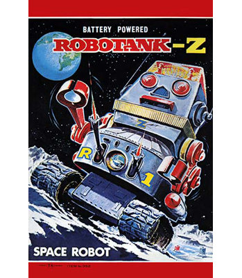 Robot-z space robot-imprimé de publicités