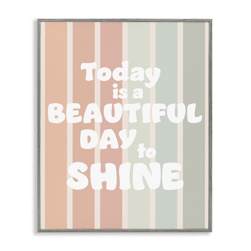 Beautiful Day To Shine, giclée encadrée, conception par Leah Straatsma, Estampe numérique Farmhouse, H 14 po x l 11 po