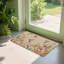 Tapis de sol colibri floral, pour balcon et jardin, 24 x 36 po, beige multicolore