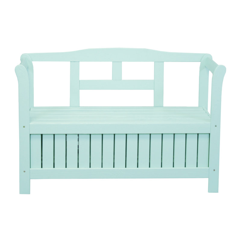 Fazio Wooden Bench, Blue
