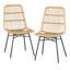 Laskow Side Chair in Black and Tan