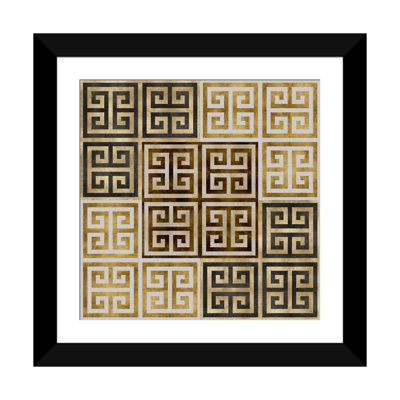 «Greek Key II» par Ellie Roberts, impression sur toile tendue