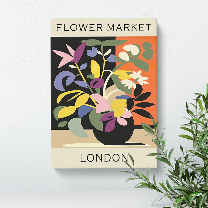 XMKTMKT-608 The London Flower Market Exhibition No. 2 - Wrapped Canvas Print, 50cm H x 35cm W