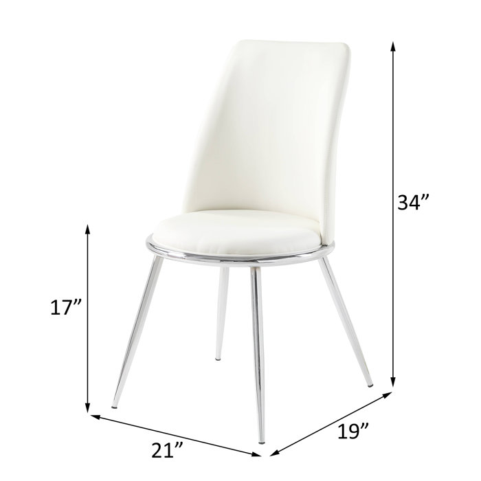 Everly Quinn Gerri Solid Back Side Chair & Reviews | Wayfair