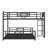 L-Shaped Metal Twin Over Full Size Bunk Bed-106001688