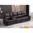 Vardie 115.8" Wide Breathable Leather Power Reclining Sectional Sofa, 4-Seater Sectional Couch with LED, Storage & Cup Holder-100537849