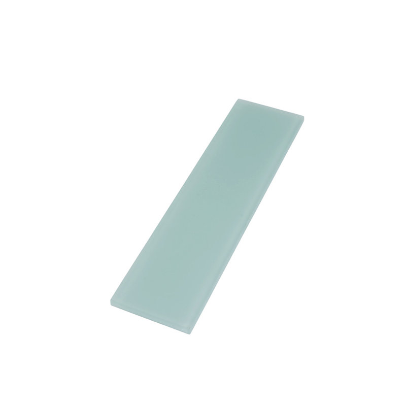 3"X 12" Matte Finished Glass Subway Tile, Light Blue